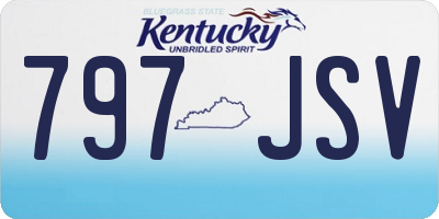 KY license plate 797JSV