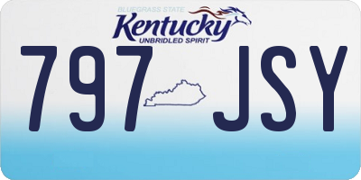 KY license plate 797JSY