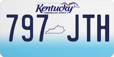 KY license plate 797JTH