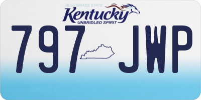 KY license plate 797JWP