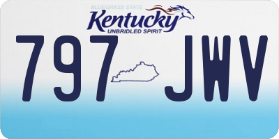 KY license plate 797JWV