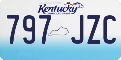 KY license plate 797JZC