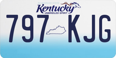 KY license plate 797KJG
