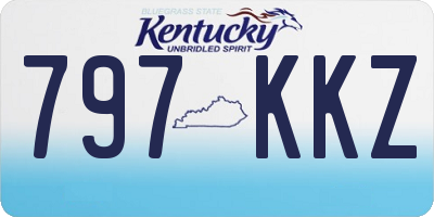 KY license plate 797KKZ
