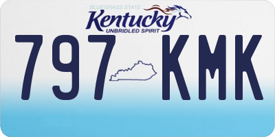 KY license plate 797KMK