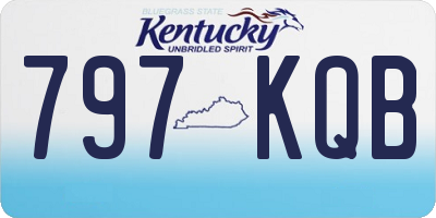 KY license plate 797KQB