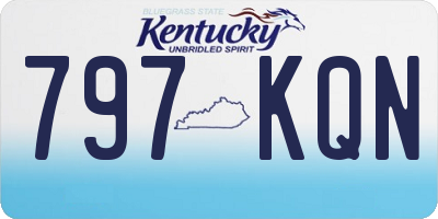 KY license plate 797KQN