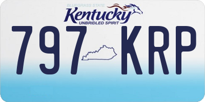 KY license plate 797KRP