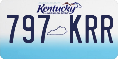 KY license plate 797KRR