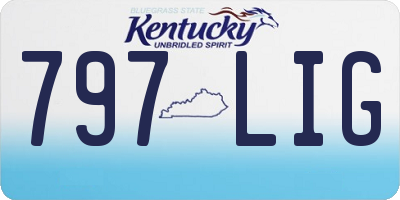 KY license plate 797LIG