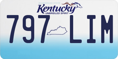 KY license plate 797LIM