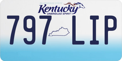 KY license plate 797LIP