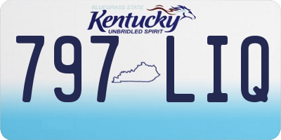 KY license plate 797LIQ