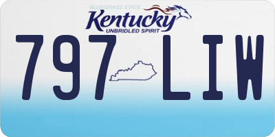 KY license plate 797LIW