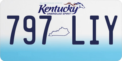 KY license plate 797LIY