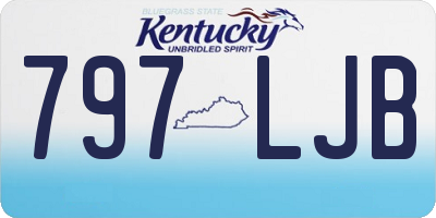 KY license plate 797LJB