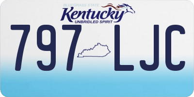 KY license plate 797LJC