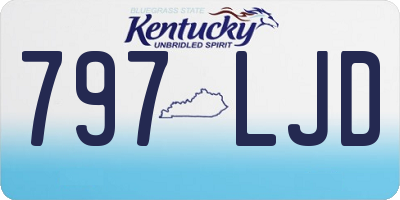 KY license plate 797LJD