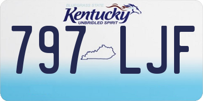 KY license plate 797LJF