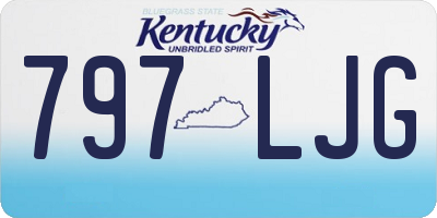 KY license plate 797LJG