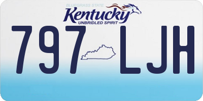 KY license plate 797LJH