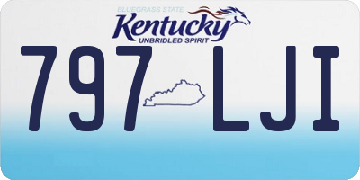 KY license plate 797LJI