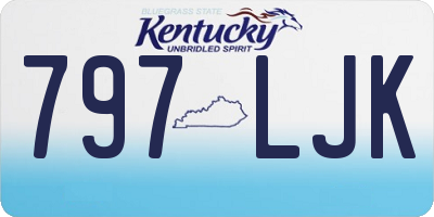 KY license plate 797LJK