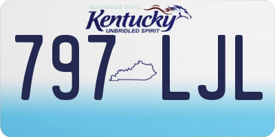 KY license plate 797LJL