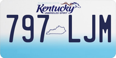 KY license plate 797LJM