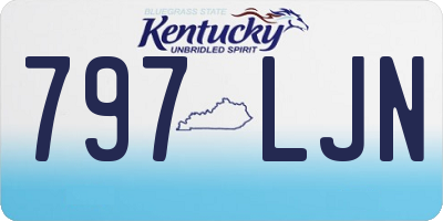 KY license plate 797LJN