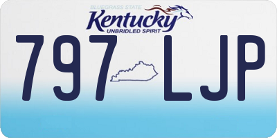 KY license plate 797LJP