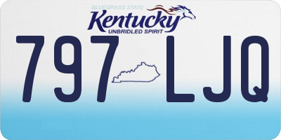 KY license plate 797LJQ