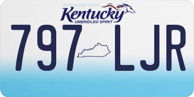 KY license plate 797LJR