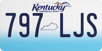 KY license plate 797LJS