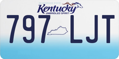 KY license plate 797LJT