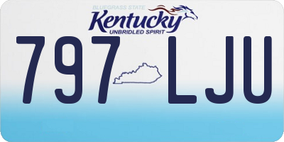 KY license plate 797LJU