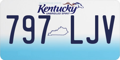 KY license plate 797LJV