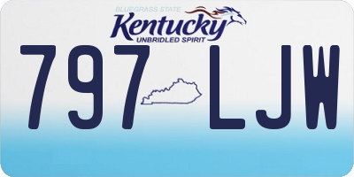 KY license plate 797LJW