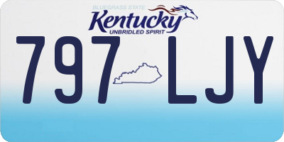 KY license plate 797LJY
