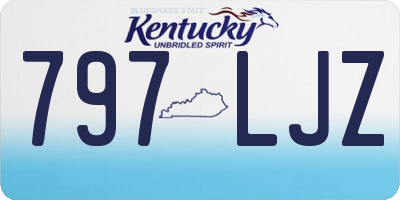 KY license plate 797LJZ