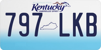 KY license plate 797LKB