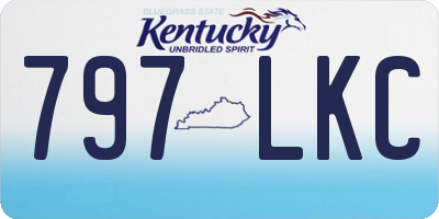 KY license plate 797LKC