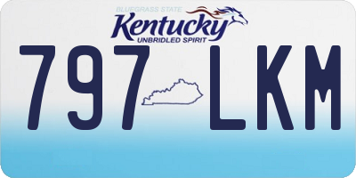 KY license plate 797LKM