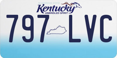 KY license plate 797LVC