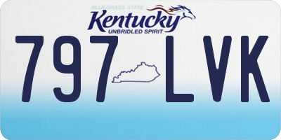 KY license plate 797LVK