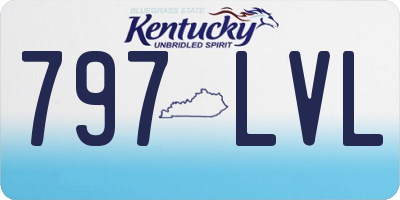 KY license plate 797LVL
