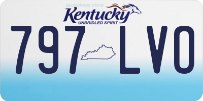 KY license plate 797LVO