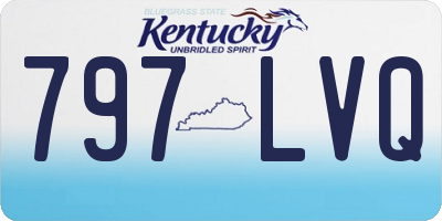 KY license plate 797LVQ
