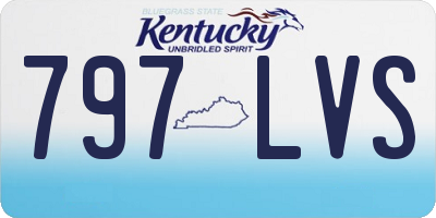 KY license plate 797LVS