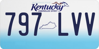 KY license plate 797LVV
